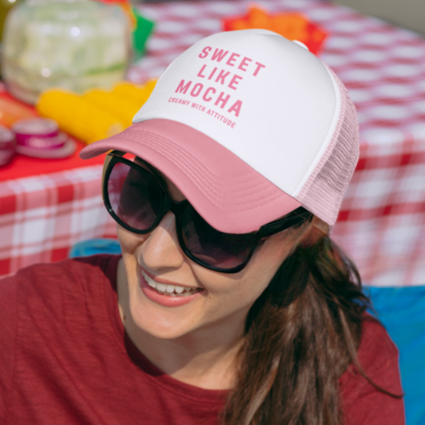 Sweet Like Mocha - White Cap
